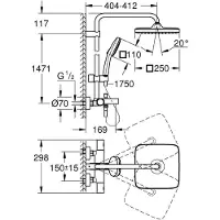 GROHE Vitalio Comfort 250, 1 Stück(e)