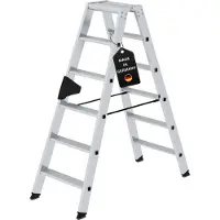 Proregal Stufen-Stehleiter beidseitig begehbar 2x6 Stufen