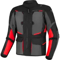 SHIMA Hero 2.0 wasserdichte Motorrad Textiljacke, schwarz/rot, 3XL