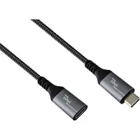 DINIC USBC-4V-05-HQKB USB Kabel 0,5 m 40 Gbit/s 240 W Schwarz, Silber