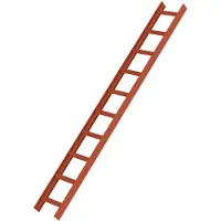 MUNK GmbH MUNK Aluminium Dachleiter 10 Sprossen rot