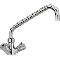 Kwc Gastro-Zweigriffarmatur 3/4", nachziehbarer Stopfbüchse, Chrom, 1 Stk.