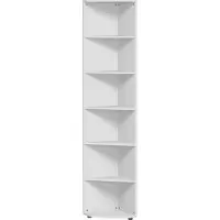 Geramöbel Eckabschlussregal mit Standfüßen, 400x400x2160, Lichtgrau, S-346010-L