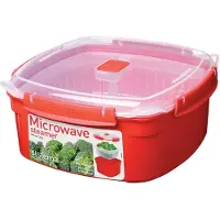 Sistema 1103, Steamer, Rot, 3200 ml, Transparent, 13,53 Tassen, 238 mm