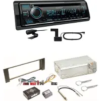Kenwood KDC-BT760DAB Bluetooth DAB USB Einbauset für Audi A4 B6 B7