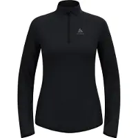 Odlo Zeroweight Warm Laufoberteil mit Halbreissverschluss 2.0, Damen - , Farbe:15000 black, Größe:M