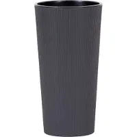Siena Garden Pflanzgefäß LOCON STRIPE anthrazit Steifenoptik, 30 cm