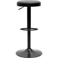 Miliboo - Schwarze höhenverstellbare Barhocker (Set von 2) BYRON