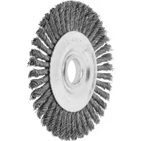 Lessmann Pipelinebürste Ø125x6mm gezop. Stahldraht 0,5mm Bohrg. 22,2mm