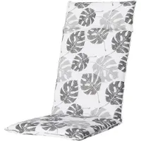 Madison Tuinstoelkussen hohe Rückenlehne 50x120 cm, wasserabweisend, grau, für Gartenmöbel