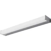 LINDBY Philippa Square Wandleuchte L59 Chrome - , PHILIPPA, Metallisch, für Badezimmer, Metall, Modern