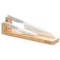 Genius Nicer Dicer Knife Messerblock Aus robustem Bambus für die Aufbewhrung von Allzweckmessern; A21366