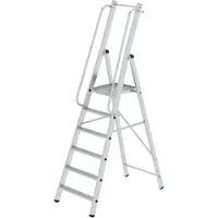 MUNK Günzburger Steigtechnik MUNK ML Bauleiter Aluminium-Stufenstehleiter 6 Stufen