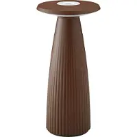 Sigor LED Akku-Tischleuchte Nuflair rostbraun IP54 dimmbar