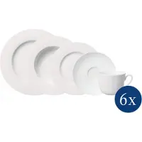 Villeroy & Boch 10-1380-8151 Twist White Geschirr-Set 30tlg, Farbe:Weiß