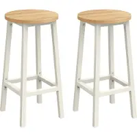 Vasagle Barhocker Barstühle (Set, 2 St., 2er), bis 100kg belastbar, 32x32x65cm, CBL32