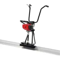 StarTech.com Gasbeton-Estrichmaschine - 3370 mm Aluminiumplatten-Geradekantenstangensatz - 4-Takt-Vibrationsmotor für Zement-Finishing - höhenverstellbare Griffe - hocheffiziente Betonwerkzeuge 6500 U/min