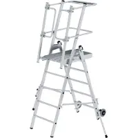 MUNK Günzburger Steigtechnik Plattformleiter FlexxStep 5 Sprossen - 052525