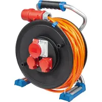 As Schwabe as-Schwabe CEE-Kunststoff-Kabeltrommel 40m Baustellenleitung 400V 5G1,5 IP44