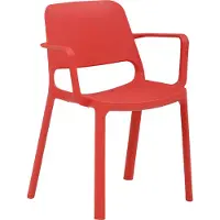 58 aufm Kessel Stapelstuhl im 4er-Set Heidemarie 62 x 82 x 55 Plastikstuhl Himbeerrot 19120