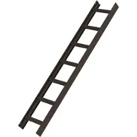 MUNK Günzburger Steigtechnik MUNK Aluminium Dachleiter 7 Sprossen braun