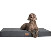 Tierlando Hundematratze HUGO BASIC M L XL XXL 80 bis 150 cm - Größe: 80x60cm | Farbe: 02 Graphit