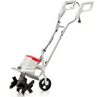 Ikra Elektro Motorhacke IET 1030 | 1080 W | 30 cm Arbeitsbreite | Arbeitstiefe bis 20 cm | Überlastschutz | Transportrad & klappbares Gestänge