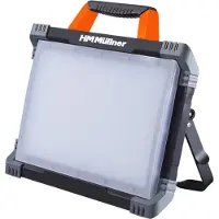 HM Müllner LED Arbeitsleuchte Lampe 9200 lm 80 W mit 2 Steckdosen L520-W80