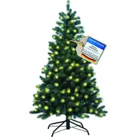 XENOTEC Weihnachtsbaum aus PE Spritzguss 180cm mit 222 LED Lichtern absolut naturgetreu