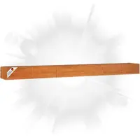 DELUKE Hochbeet aus Cortenstahl ISAK | unten offen | Pflanzenbeet Gartenbeet Metall Blumenbeet Beet hoch Frühbeet für Garten Gemüsebeet, 600x80x45cm