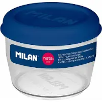 Milan Runde luftdichte detritan-Lunchbox rund 0,5l cream 624 blau