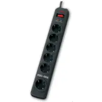 AEG - 6-fach Übersp.-schutzsteckdosenleiste mit E/A-Schalter