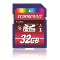 Transcend 32GB SDHC CL 10 UHS-1, 32 GB, SDHC, Klasse 10, MLC, 90 MB/s, Class 1 (U1)