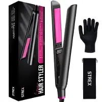 Strex Glätteisen - 2 in 1 - Glätten und Locken - Keramik - 120℃/230℃ - Lockenstab