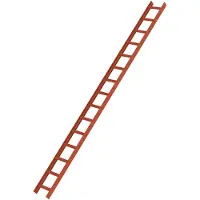 MUNK Günzburger Steigtechnik MUNK Aluminium Dachleiter 15 Sprossen rot