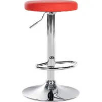 CLP Barhocker Ponte Kunstleder-Bezug rot Gestell Farbe chrom