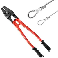 Vevor Crimp-Werkzeug 60,96 cm Crimpzange Crimpzange 1/16 3/32 1/8 5/32 3/16 Zoll 2 in 1 Werkzeug Crimphand Kabelschuhe Quetschzange aus Legierter