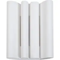 LINDBY Wandleuchte Novali, weiß, Gips, up/down, 26 cm, G9
