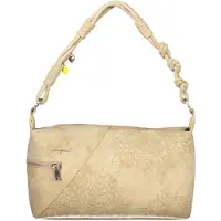 Desigual Beige Damentasche mit abnehmbaren Trageriemen & Kartenfach