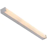 LINDBY Wandlampe Klea , chrom / silber, für Badezimmer, Aluminium, Modern, Wandleuchte, Wandlampe Bad