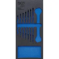 Bgs 4081-1 1/3 Werkstattwageneinlage, leer für: Doppelmaulschlüssel-Satz, 6-22 mm, 8-tlg.