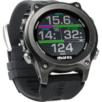 Mares Sirius Tauchcomputer im Armbanduhr-Format, Farbe:schwarz/schwarz