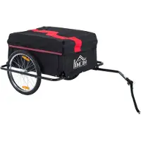 Novzep Klappbarer Fahrradanhänger Lastenanhänger 40 kg belastbar 140x88x60 cm Transportwagen Kupplung Handwagen