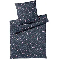 Elegante Mako-Jersey Bettwäsche-Garnitur Sorbet Jersey Farbe Nachtblau Größe 155x220+80x80