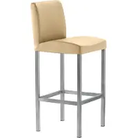 Mayer Barstuhl Sitzmöbel 1154 40 x 45 x 94 cm Stahl perlsilber/beige