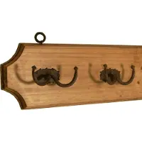 MiaMöbel Garderobenhaken Mexico Möbel 100x18x6 cm Landhausstil Massivholz Pinie Honig