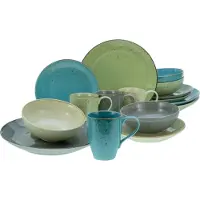 Creatable , 19951, Nature Collection Bunt, Kombiservice 16-tlg, Steinzeug