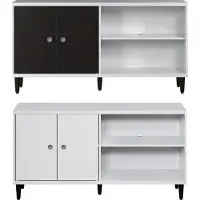 Trendteam Evolution TV-Lowboard / 100% Werkzeuglose Montage / Wechselfronten/ ca. 136/70/36 cm