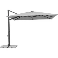 Schneider-Schirme Schneider Ampelschirm Rhodos Smart silbergrau 300 x 300 cm inkl. Sonnenschirmhülle