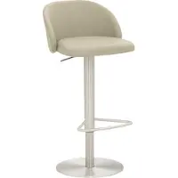 Mayer Barstuhl Sitzmöbel 1216 48 x 49 x 77 cm Stahl chrom matt/taupe 1216_04_30484